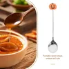 Spoons 6 Pcs Flatware Halloween Dinner Spoon Metal Cake Stainless Steel Heavy Duty Cutlery