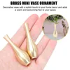 Vases Brass Mini Vase Flower Ornaments Metal Miniature Dining Table Decorations Large And Tall