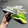 Casual Shoes Men Women Thick Bottom Sneakers Fashion Lace Up Height Increasing Female Training Footwear Platform Couple