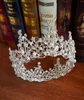 Floral Pearl Baroque Bridal Tiaras Couronnes Hair Bijoux Femmes Bande Band Righestone Crystal Pageant Diadem Accessoires de mariage Clips 6926580