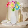 Flores decorativas 7 PCS desenho animado girassol simulado ramo de flores artificiales luxuh dinosy home buquet decoração