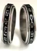 20pcs Retro Carved Buddhist Scriptures The Six Words Mantra Spin Stainless Steel Spinner Ring Men Women Unique Lucky Jewelry B4951708