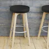 Der Stuhl umfasst 3 PCs Elastic Stool Deckung Black Couch Round Dreh Akzent