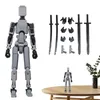 ダミー13アクションフィギュア多関節可動ロボットフィギュアToys DIYアセンブリデスクトップ人形モデルおもちゃ240402