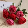 زهور الزهور محاكاة زهرة الحرير نغمة الإمبراطورية الأميرة الورود باقة حديقة الشرفة الديكور