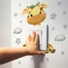 Cute Giraffe Bear Elephant Star Switch Sticker Kid Baby Bedroom Decoration Selfadhesive Home Decor Wallpaper Child Wall Decals 240410