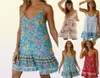 Abiti casual sexy di moda Donne Summer Sleeveless Evening Party Beach Dress Short Mini vestito Boho Womens J1905241902220