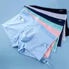 4pcsboxers Ice Silk Man Underwear Boxer Graphène Men Men Sous-Pénétre à hommes confortables UltraHin Boxershorts Trunk 240410