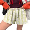 Pantaloni da donna Shorts Shorts carino elastico morbido elastico a basso piatto PULLAST PULLARE PAJAMA FRONT BOULDS BOXER COMFY COMFY