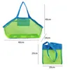 Depolama Çantaları Kum Arta Protable Çanta Çocuk Oyuncakları Naylon Mesh Yüzme Havlular İçin Büyük Plaj Çamaşırhanesi Kadınlar Kozmetik Makyaj