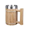 Mokken vat bier mok 600 ml retro grote capaciteit draagbare decoratieve drinkware koffie thee beker voor slaapzaal café bar huishouden KTV