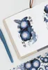 Geschenkwikkeling Vintage Pioenblauwe grijze Washi-tape voor kaart Make Diy Scrapbooking Plan Decoratieve sticker
