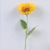 Fiori decorativi 6 pezzi Wedding Halloween Party Favor Branch di girasole giallo 40 cm per casa El Table Art Art Artificiale