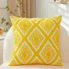Pillow INS Style Embroidered Cover Pink Gray Yellow Geometric Decorative Pillows El Homestay Sofa Bed Backrest Pillowcase