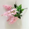 Dekorativa blommor Hyacinth Artificial Flower Realistic Wedding 33cm 5 Heads Bouquet Branch Diy For Office Party Grave Home Decor