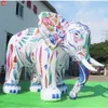 Atividades ao ar livre de navio gratuito 5mh (16,5 pés) com iluminação de soprador modelo de elefante inflável AVERTIME