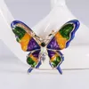 Broches Luxury Luxury Emgel Drip Huile Butterfly Insect Brooch For Women Wedding Party Badges accessoires de vêtements