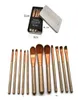 Make -upborstels 12 Set Iron Box Combinatie los poeder Blush Oogschaduwborstel Beauty Tools4822041