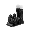 Stands för PlayStation 4 PS Move PS4 Controller Charger Stand Game Accessoarer för DualShock4 Joystick Dock Station 4 i 1 Holder Base