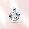 Yeni Charm 925 Sterling Silver Me Kalp Kolye Orijinal Bileklik Mini Takılar Kadın Moda Takı Ücretsiz Nakliye