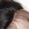 Perucas retas de renda reta 360 renda cheia dianteiro de cabelo humano pré -arrancada cor preta natural com cabelos brasileiros