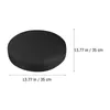 Couvre-chaise 2 PCS Slipcover Cotton Bar Bar Circle Black Round Vanity Tray