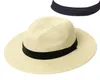 Cappello estivo Women Panama Paglie Cappello Fedora Beach Vacano largo cappelli da sole estivi casuali per donne8532912