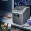 Shavers 25 kg/24H Mini produttore di ghiaccio automatico Piccoli cubetti che producono hine rapido ghiaccio per la hine per il negozio di tè al latte a casa 220v 120w