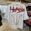 2024 Najnowsze HellStar Vintage Wash litera druk 1: 1 Etykieta High Street Luksusowa t-shirt