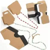 Jewelry Pouches 50PCS Multicolor Jewellery Packing Card Accessories DIY Package Hanging Blank Tag Headband Hair Rope Paper