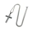 2023 Necklace Linen Pattern Stainless Steel Pendant Cross Mens Jewelry Trend Personality Trendy Men