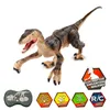 Brinquedos de dinossauros de controle remoto para crianças 2,4 GHz RC Dinosaur Robot Toy com verossimilhança som para crianças meninas meninas Presente de crianças 240408