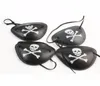 Skull Pirate Eye Patch Plastic Monocular Pirate Eye Patch Cos and Performance Show Holiday Decoration 4 Styles Fancy Dress Eye Mas3219162