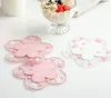 Tafelmatten 1 stks Japan Style Cherry Blossom Heat isolatiemat Familie Kantoor Anti-Skid Tea Cup Melk Mok Coffee SN3720