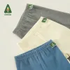 바지 Amila Baby Leggings for Girls 2023 가을 새로운 대각선 인쇄 따뜻한 어린이 소프트 패션 바지 어린이 솔리드면 바지