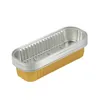 Retire recipientes 50pcs bandeja de alumínio Takeaway alimento de embalagem disputável Pan Storage para fritadeira de ar gratilhe