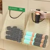 Storage Bags Wall Mount Mesh Bag Garbage Holder Shopping Dispenser Sundries Net Grocery Organizer