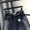 Jeans femminile y2k pesante trapano di ferro harun tendenza 2024 autunno e inverno invernali sciolte piccoli piedi di ravanello giù per i pantaloni