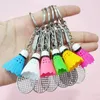 Keychains Badminton Model Keychain Creativity Bag Pendent Shuttlecock Souvenirs Prize Car Ornament Key Jewelry Accessories Gift For Friend