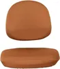 Chair Covers Universal Stretch Office Computer Rotating Desk Seat Slipcover Only Coffee Size Back