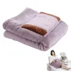 Blankets Heated Blanket USB Charging Throw 5V Portable Winter Warm Heating With Pocket For Home Office Use Safe &
