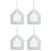 Decorative Figurines 4 PCS Sublimation Wind Spinner Blank 10 Inch Hanging 3D Aluminum Double Sided Decoration