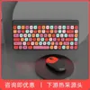 Keyboard Mouse Combos Fvw10 wireless keyboard and mouse set girl lipstick punk home office H240412