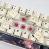 Accessori 123 tasti keycap del profilo ciliegia per ventole d'impatto di Genshin compatibili con il carattere di Hutao che adattava il tappo della chiave meccanica