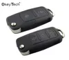 2 3 boutons pliant flip key shell wear key remplacement pour VW Golf 4 5 Passat B5 B6 Polo Touran pour siège pour Skoda Key4809062