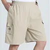 Mäns shorts män avslappnad elastisk midja vandring multi-fickor snabbt torrt för prisvärt varumärke