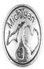 10pcslot 2017 Silver Michigan Snap Buttons 18mm Charms Jewelry Snap For DIY Silver Snap Bracelet6756328