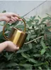 1300ml Nordic Style Pirinç Altın Sulama Paslanmaz Çelik Tencere Uzun Spout Sulama Cihazı Etli Bonsai Bahçe Aracı İşçi Tasarrufu 240410
