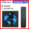 Box X98 Mini TV Box Z Androidm Smart TVBox Android 11 4 Go RAM 64 Go 32 Go Amlogic S905W2 2,4G / 5G WiFi 4K 60FPS DEKODER X98MINI 2G 16G