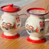 Kubki ceramiczny kubek wodny 350 ml z wiekiem chiński styl gładki festiwal daru